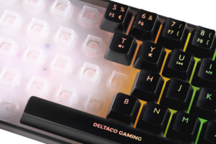 Deltaco DK240 gaming tangentbord 60 procent, svart