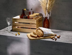 Trälåda med handtag