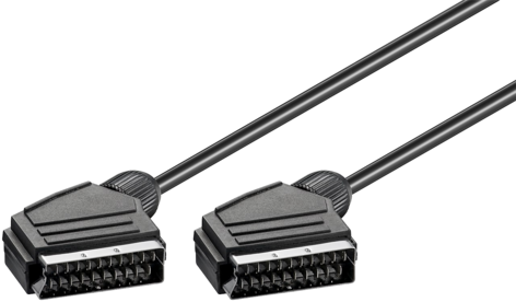 Scart-kabel hane till hane, 1,5 m