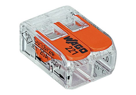 Wago 221 skarvklämma öppningsbar