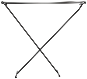 Lite tørkestativ for bruk ute og inne, svart