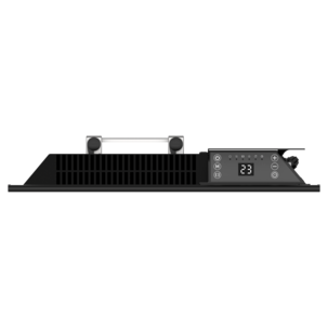 Vägghängt element med termostat 230 V, svart, 400 W
