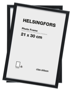 Valokuvakehys Helsingfors 2 kpl, musta.