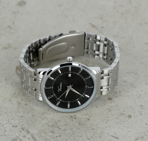 Virtue armbandsur analogt, silver med stållänk