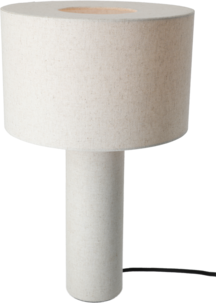 Northlight Edvin bordslampa med linneskärm, 40,5 cm