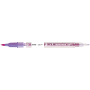 Writech Dual Tip tuschpennor dubbelspets, 24-pack