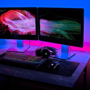 LED-list RGB med fargekombinasjoner og fjernkontroll, Cotech