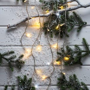 Glitrende istappslynge LED, Northlight, kan bygges ut