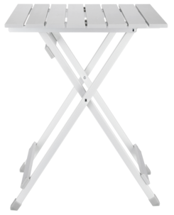 Campingbord aluminium 48 x 50 cm, hopfällbart 