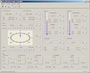 Väderstation med pekskärm