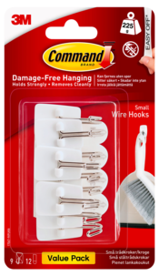 Command Value Pack selvheftende ståltrådkroker, små