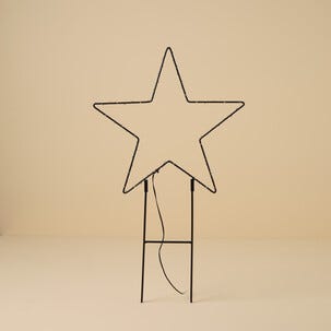 LED-tähti maakiinnikkeellä ulkokäyttöön 35 cm musta, Northlight