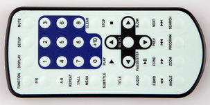 Bärbar CD/MP3/DVD/MPEG4-spelare med  AM/FM-radio och uppfällbar 7” TFT monitor