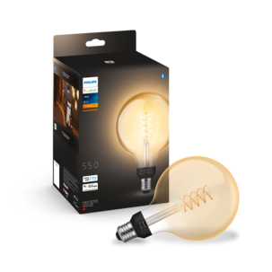 Philips Hue White E27 LED-globepære, 7 W, Bluetooth