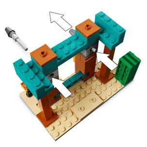 LEGO Minecraft Pahalaisten aavikkopartio 21267, yli 7-vuotiaille