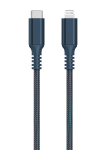 Tygklädd USB-C till Lightning laddkabel för iPhone 3m Clas Ohlson