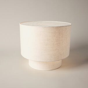 Northlight Didrik bordlampe mini, lin og metall 25,5 cm