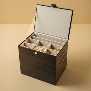 Smyckesbricka, smyckesförvaring herr, stapelbar