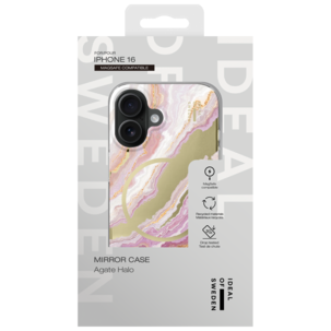 Ideal of Sweden Agate Halo mobilskal för iPhone 16, rosa