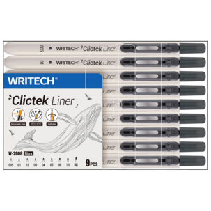 Writech Clictek Liner pennor, 9-pack