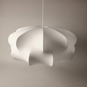 Molly Kattovalaisin tekstiilikupu E27 valkoinen 63 cm, Northlight