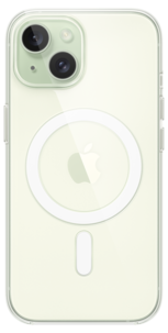 Mobilskal med MagSafe för iPhone 15, Apple Clear Case