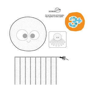 Fiskars Cut & Learn barnesaks med bok, fra 3 år