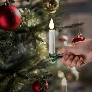 Trådlösa julgransljus LED, batteri, 10 st, Northlight