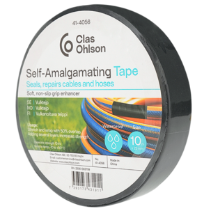 Vulktejp svart, 25 mm x 10 m