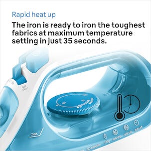 Braun TexStyle 3 Höyrysilitysrauta SI 3053, sininen