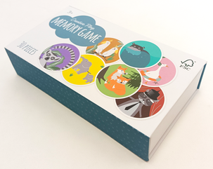 Memoryspel med djurmotiv, 30 bitar, från 4 år