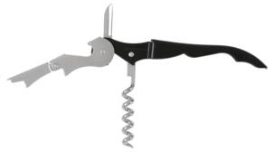 Korkkiruuvi, tarjoilijan korkkiruuvi, 13,2 x 2,5 x 1,4 cm