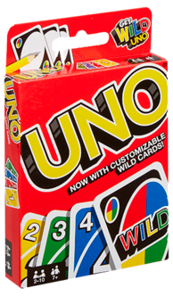 UNO kortspill, fra 7 år