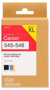 Clas Ohlson blekkpatron multipack XL til Canon PG-545/CL-546