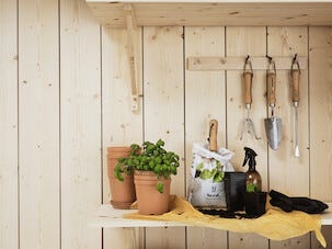 Nelson Garden små firkantede plastpotter, 25-pakning