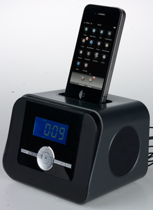 Klockradio med dockningsstation för iPhone/iPod