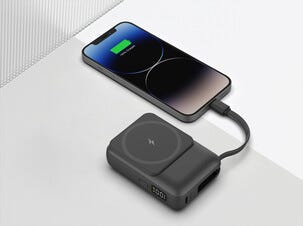 Powerbank 10 000mAh med trådlös laddning 15 W