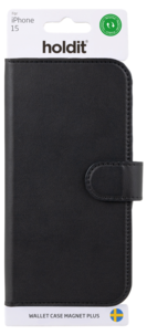 Plånboksfodral Wallet Case Magnet Plus för iPhone 15, Holdit