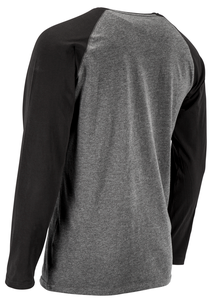 Langermet trøye, grå/svart