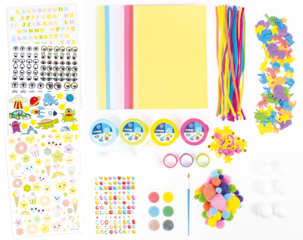 Extra stort pysselset barn, 300 delar, från 5 år