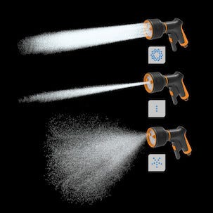 Fiskars sprinklerpistol 3-funktioner, front trigger