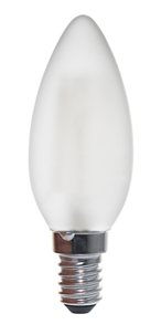 Kynttilälamppu himmennettävä LED E14 1 W, lämpimän valkoinen