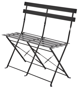 Kokoontaitettava penkki metallia