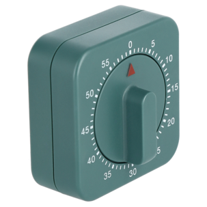 Munakello mekaaninen, 60 min, 6 x 6 x 3,5 cm