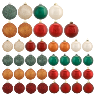 Joulupallot Mix, 41 kpl