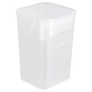 Mugge med lokk, plast, 0,8 liter