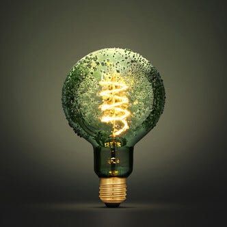 Dekorativ globlampa LED E27 4 W, 95 mm, extra varmvit