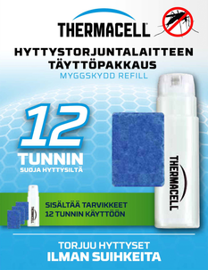 Thermacell Hyttystorjuntalaitteen täyttöpakkaus 1 kpl, 12 h