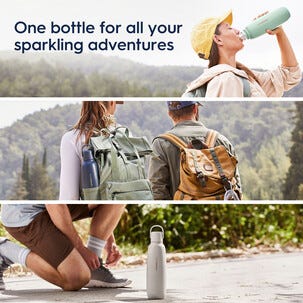 Sodastream Fizz & Go flaska, rostfritt stål, 0,9 l