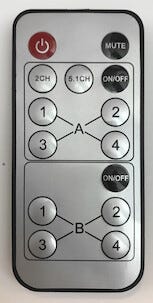 HDMI-veksler med fjernkontroll